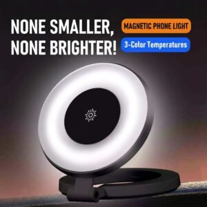 Portable Selfie Light Fill Light Phone Stand for iPhone 12/13/14/15/16 Pro Max